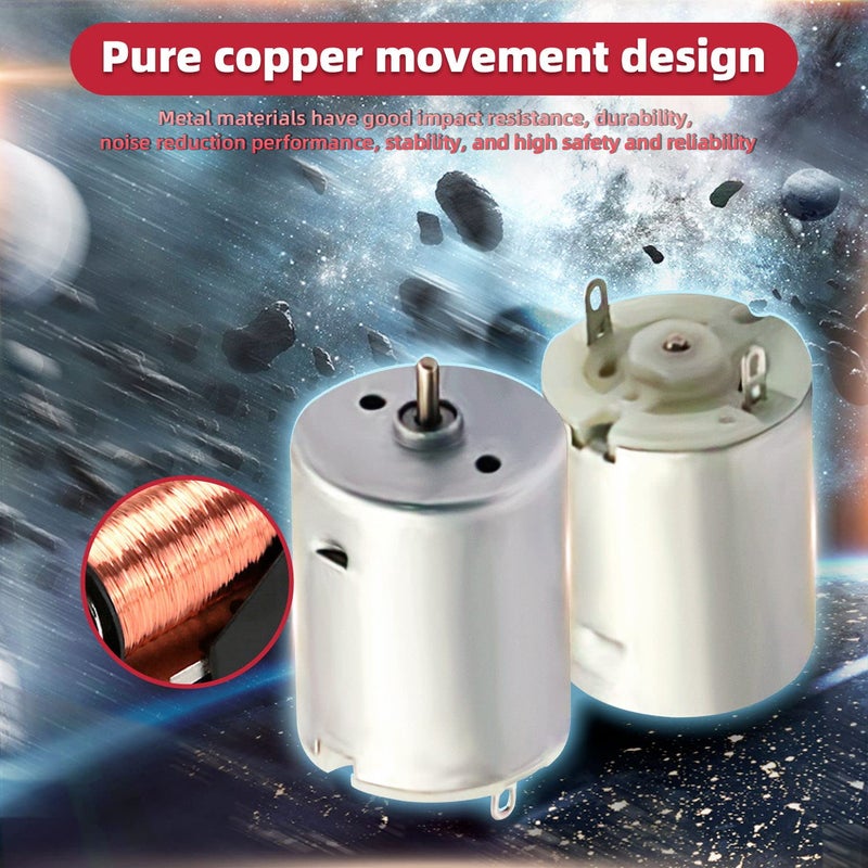 DaFuRui 8Pack DC Motor 3V-12V 280 Micro Motor Round Shaft Electric Motor for DIY Airplane RC Boat Toys Model DIY Hobby - Image 2